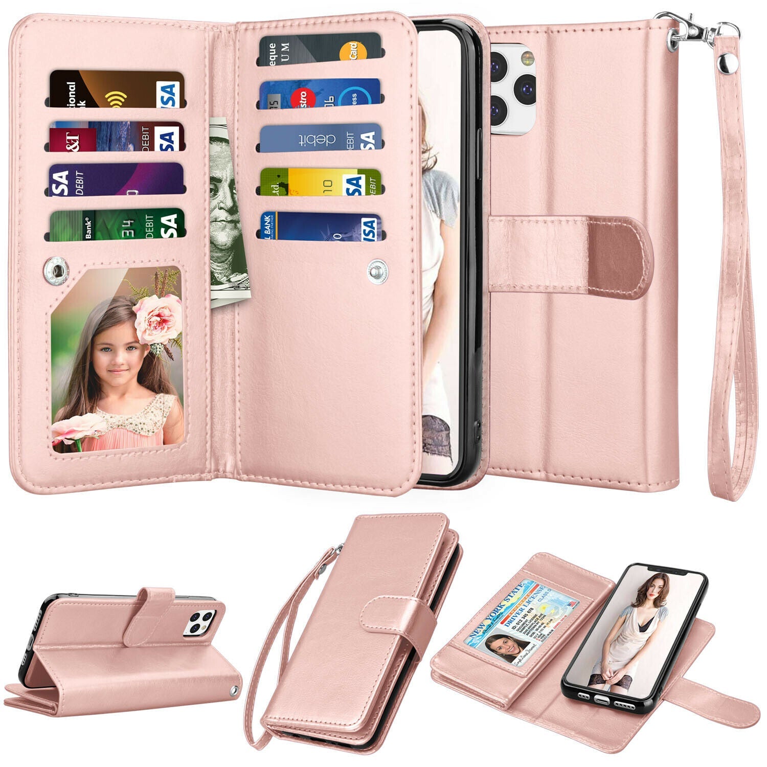 Flip Leather Wallet Case Card Holder Stand Cover For iPhone - carolay.co