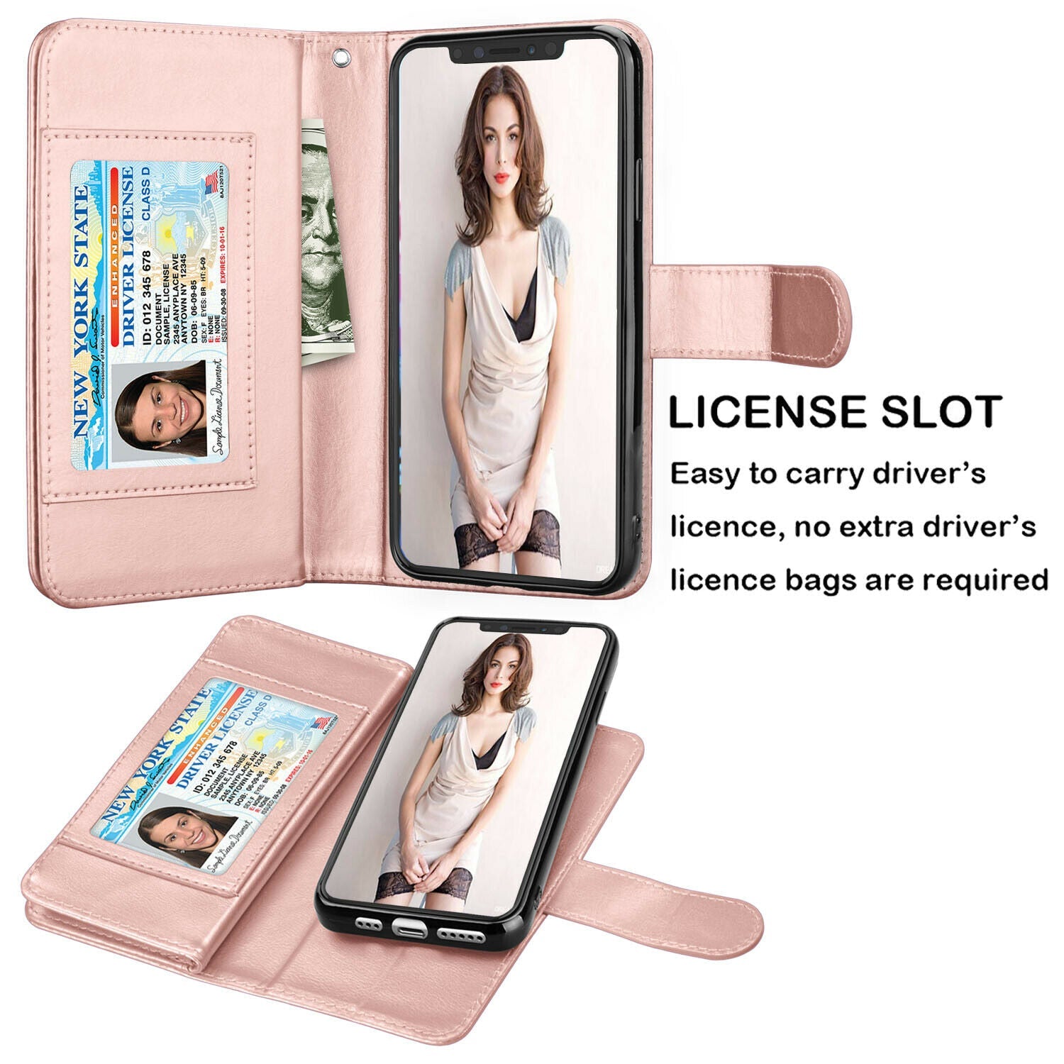 Flip Leather Wallet Case Card Holder Stand Cover For iPhone - carolay.co
