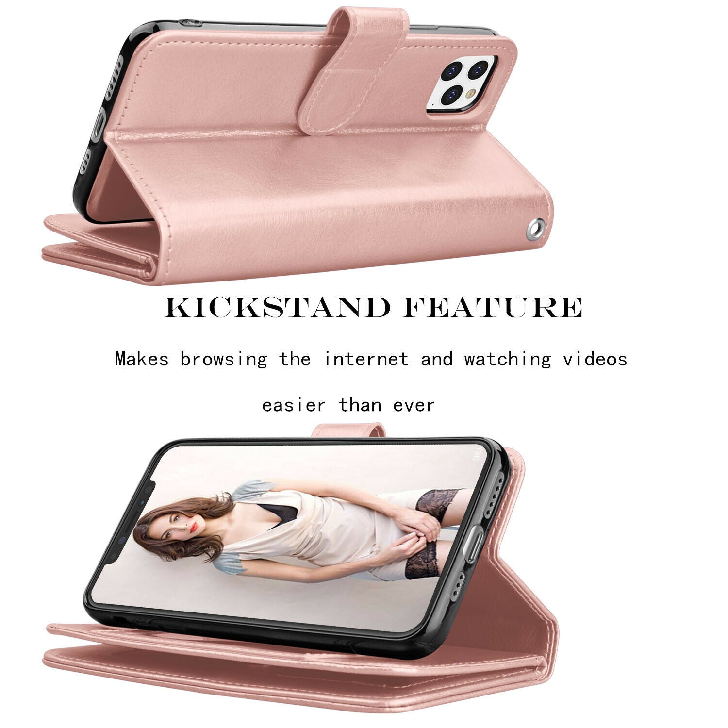 Flip Leather Wallet Case Card Holder Stand Cover For iPhone - carolay.co