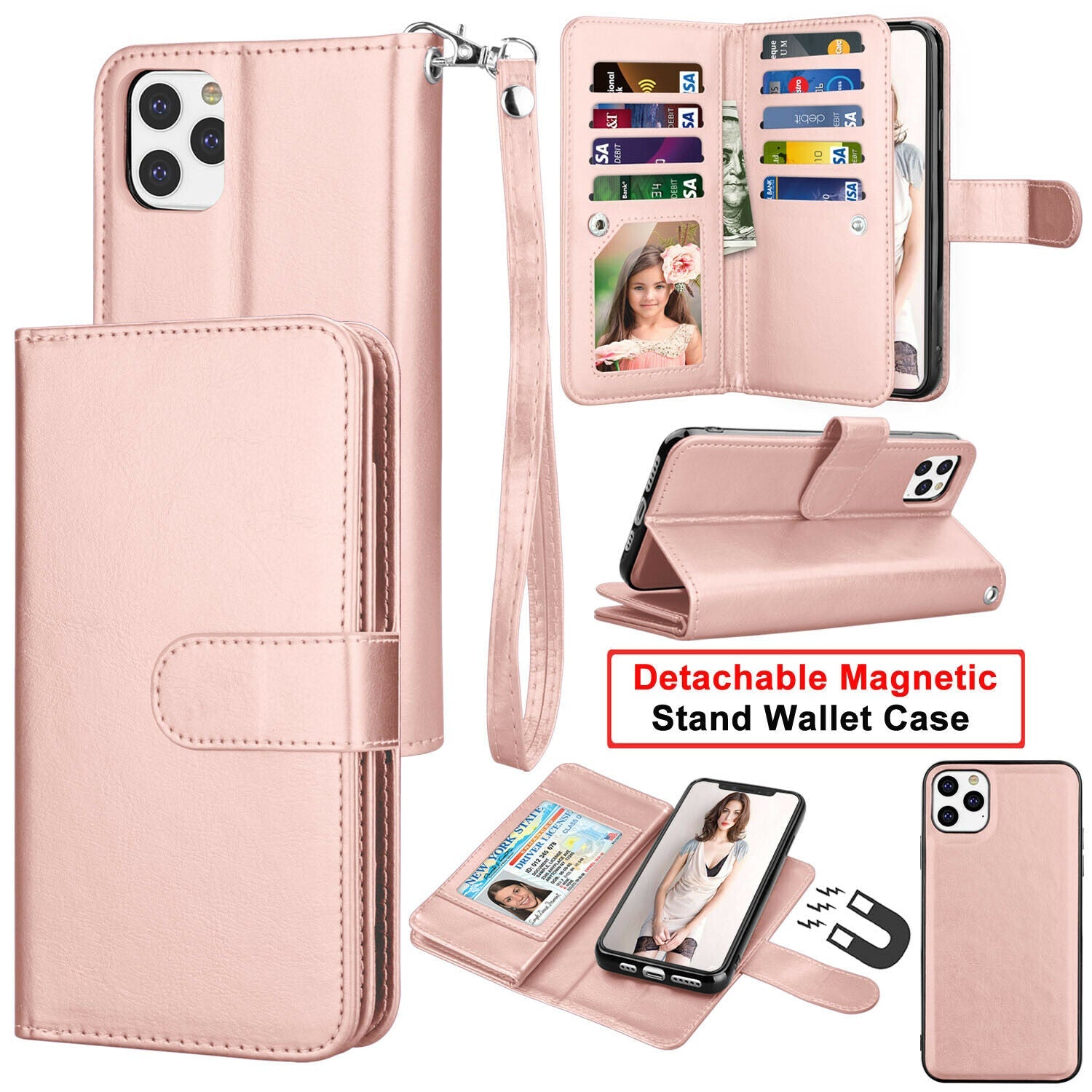 Flip Leather Wallet Case Card Holder Stand Cover For iPhone - carolay.co