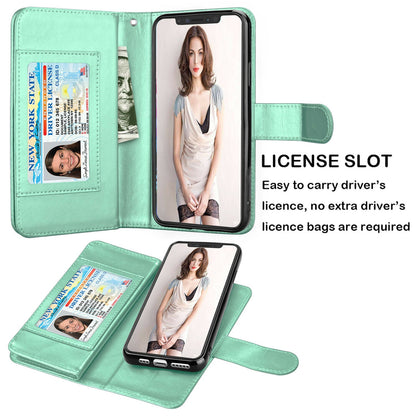 Flip Leather Wallet Case Card Holder Stand Cover For iPhone - carolay.co