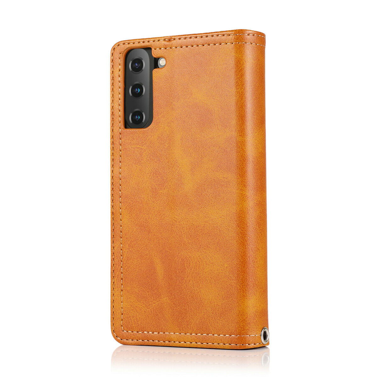 Flip Magnetic Leather Strap Card Case for Samsung Galaxy S21 Ultra Plus - carolay.co