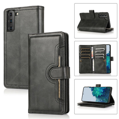 Flip Magnetic Leather Strap Card Case for Samsung Galaxy S21 Ultra Plus - carolay.co