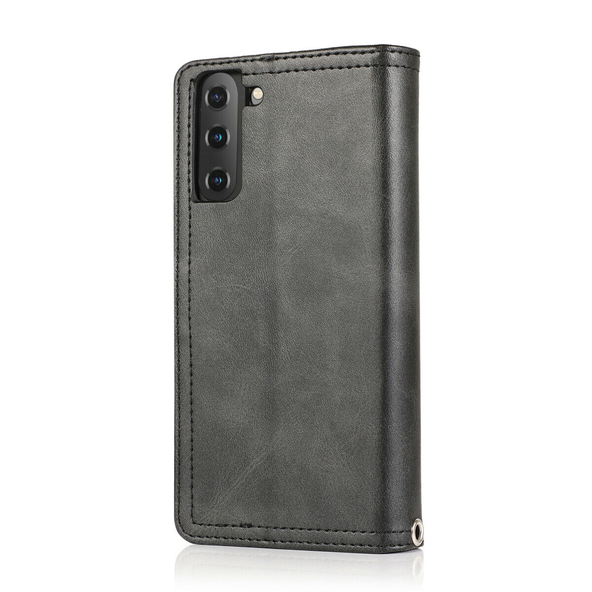 Flip Magnetic Leather Strap Card Case for Samsung Galaxy S21 Ultra Plus - carolay.co