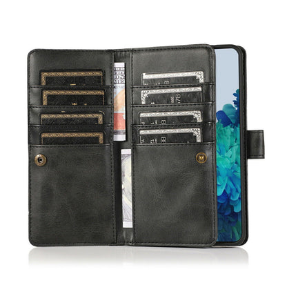 Flip Magnetic Leather Strap Card Case for Samsung Galaxy S21 Ultra Plus - carolay.co
