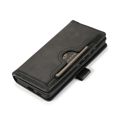 Flip Magnetic Leather Strap Card Case for Samsung Galaxy S21 Ultra Plus - carolay.co