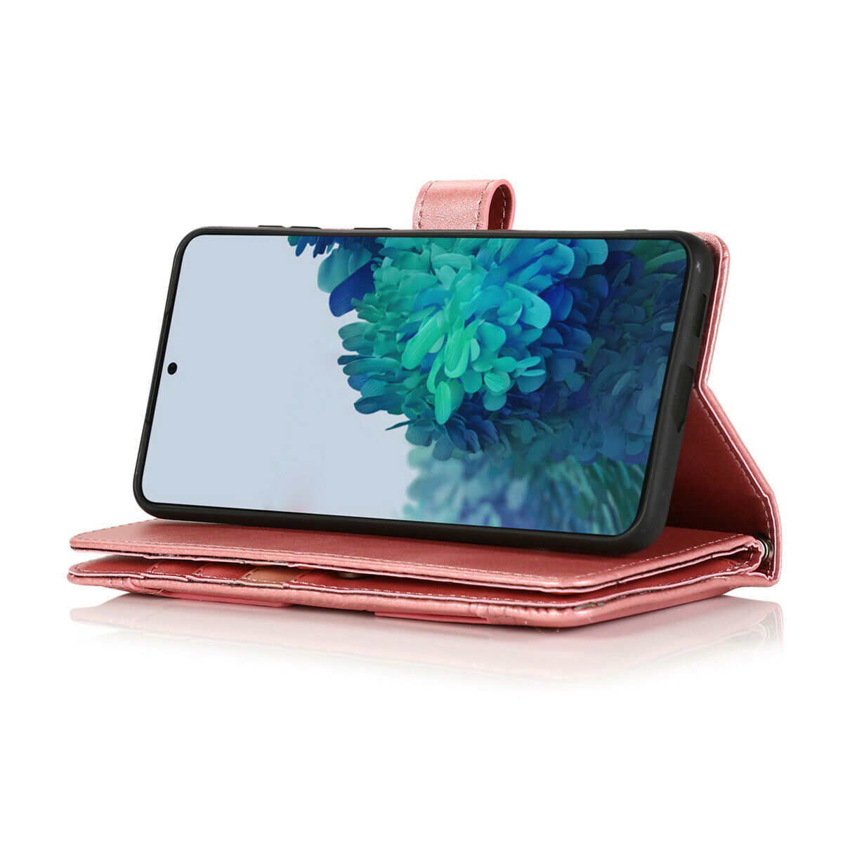 Flip Magnetic Leather Strap Card Case for Samsung Galaxy S21 Ultra Plus - carolay.co