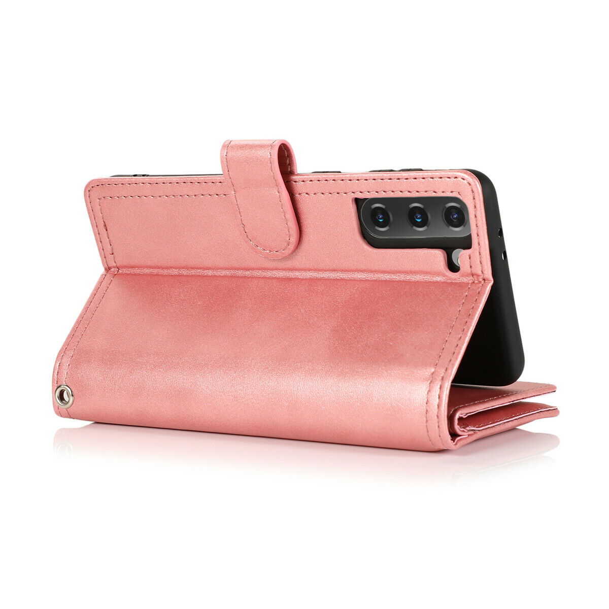 Flip Magnetic Leather Strap Card Case for Samsung Galaxy S21 Ultra Plus - carolay.co