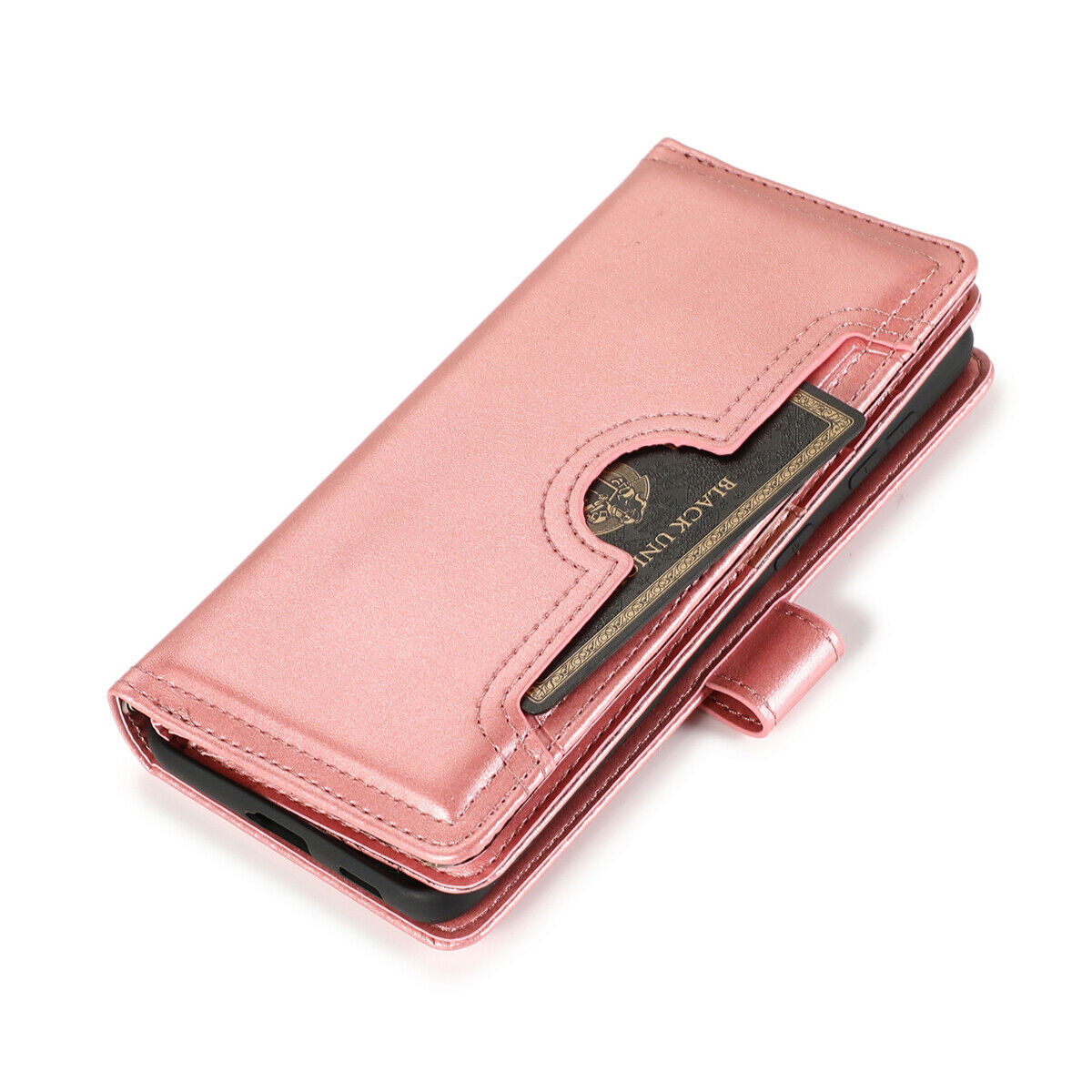 Flip Magnetic Leather Strap Card Case for Samsung Galaxy S21 Ultra Plus - carolay.co