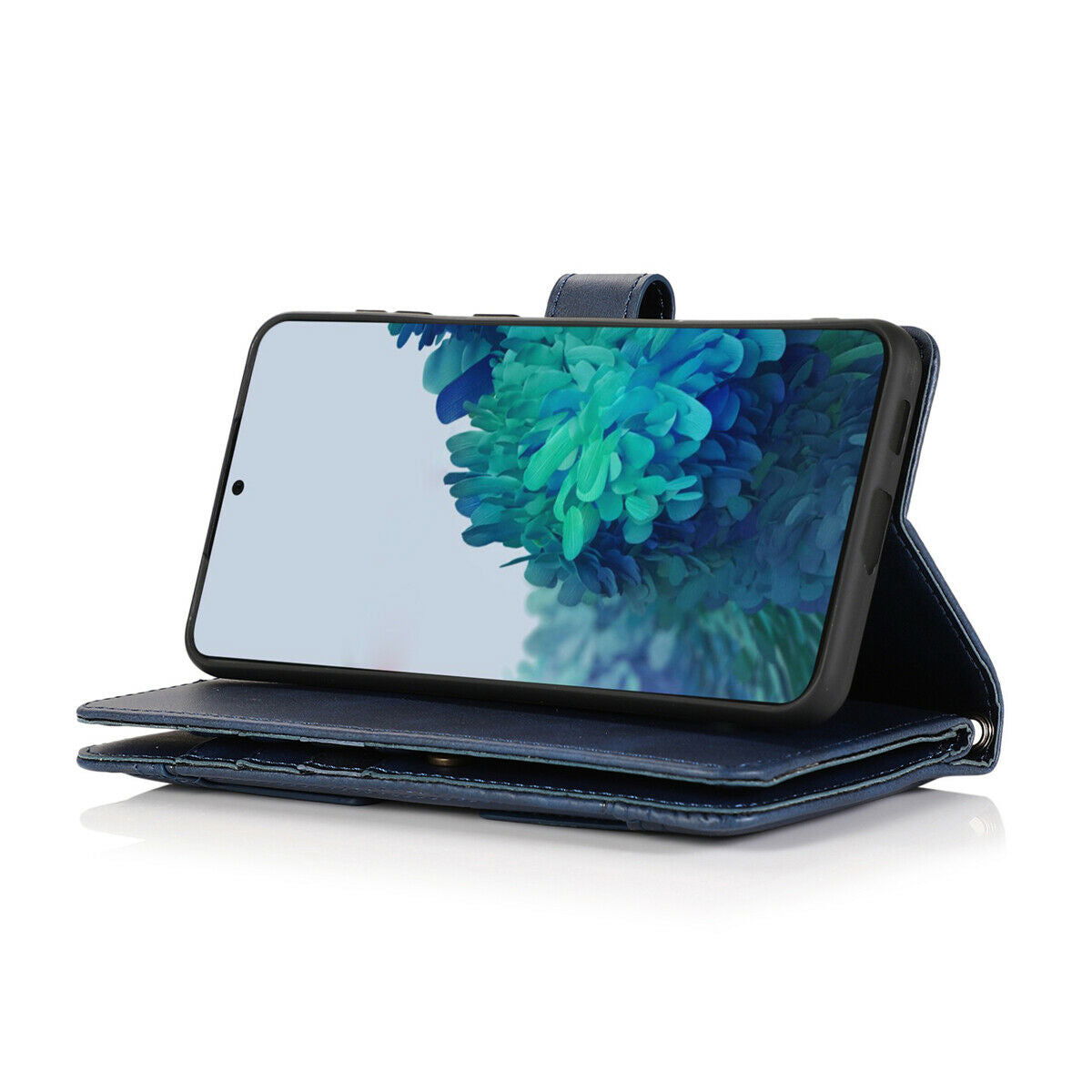 Flip Magnetic Leather Strap Card Case for Samsung Galaxy S21 Ultra Plus - carolay.co