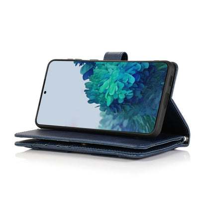 Flip Magnetic Leather Strap Card Case for Samsung Galaxy S21 Ultra Plus - carolay.co