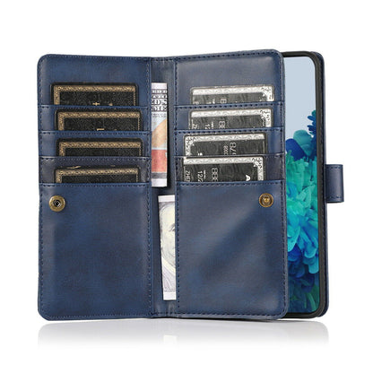 Flip Magnetic Leather Strap Card Case for Samsung Galaxy S21 Ultra Plus - carolay.co