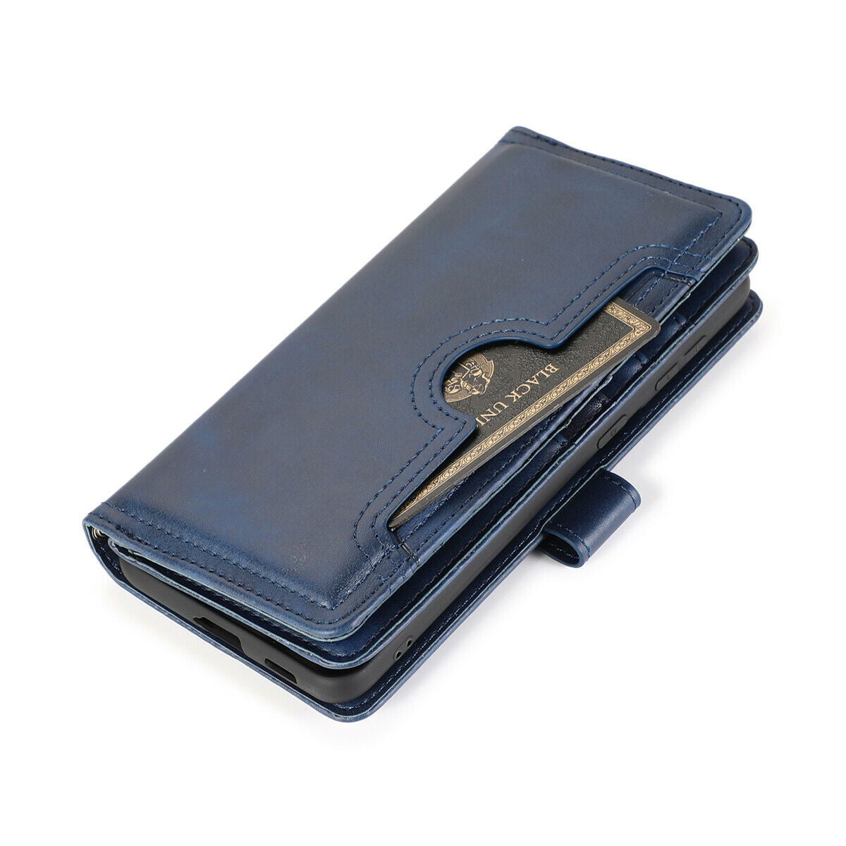 Flip Magnetic Leather Strap Card Case for Samsung Galaxy S21 Ultra Plus - carolay.co