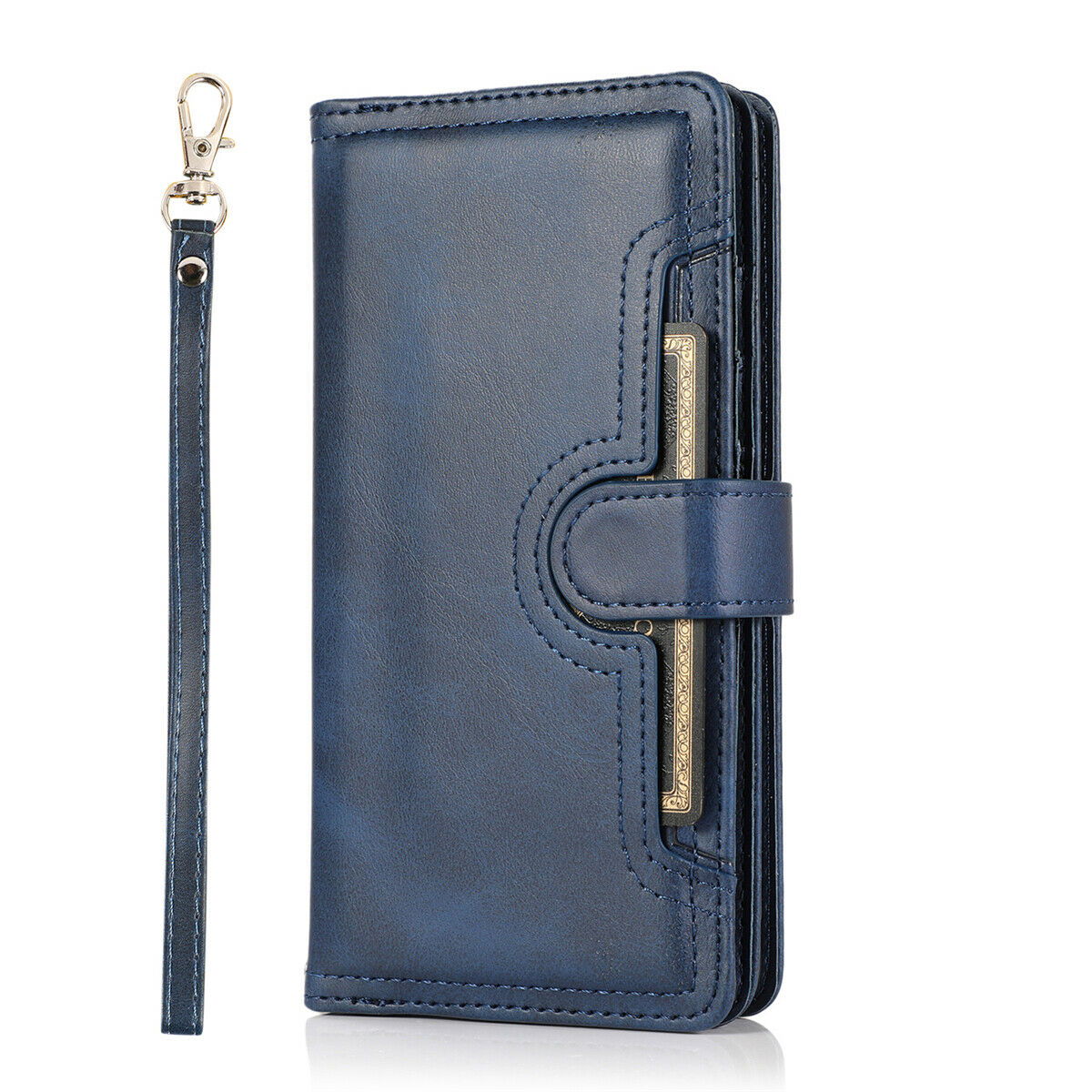 Flip Magnetic Leather Strap Card Case for Samsung Galaxy S21 Ultra Plus - carolay.co