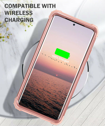 For Samsung Galaxy S21 S21 Ultra S21 Plus Hybrid Rugged Shockproof PC Case Cover - carolay.co