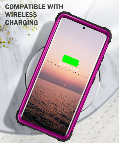 For Samsung Galaxy S21 S21 Ultra S21 Plus Hybrid Rugged Shockproof PC Case Cover - carolay.co