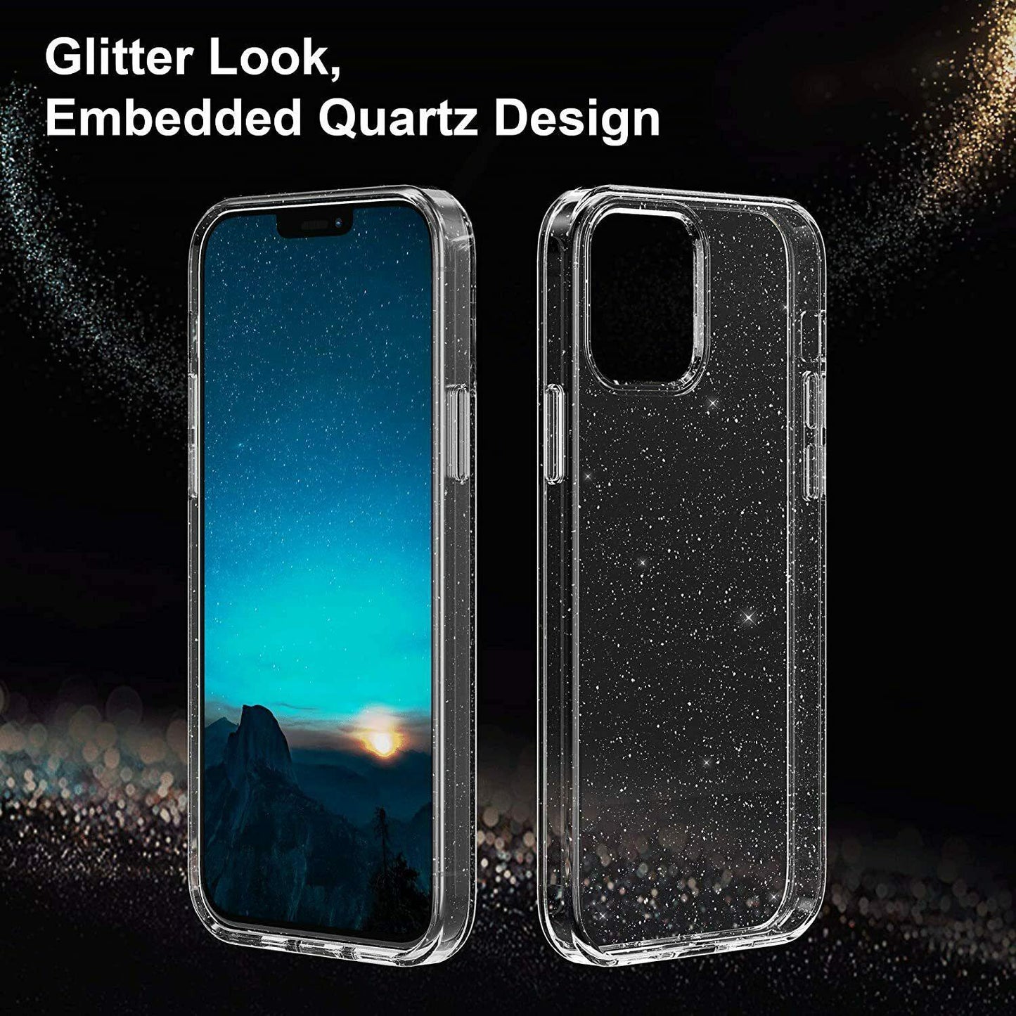 Full Body Clear Crystal Glitter Case for iPhone 12 12 Pro Max - carolay.co