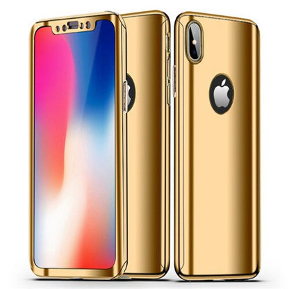 Full Body Protective Shockproof Cover Tempered Glass for iPhone - carolay.co