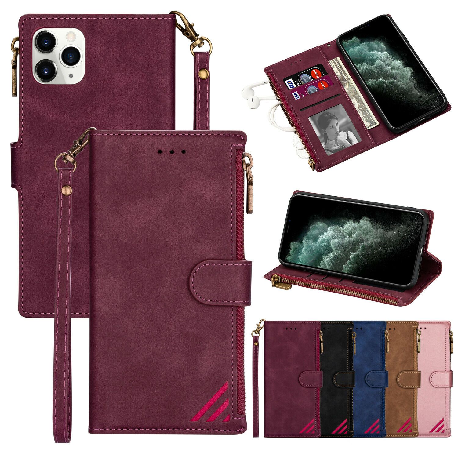 Funda Magnetic Shockproof Protective Card Holder For iPhone - carolay.co