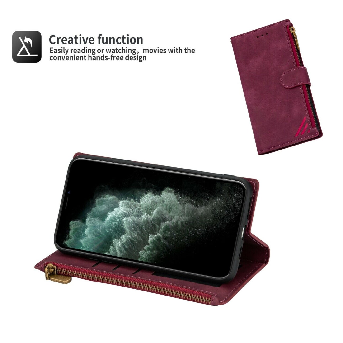 Funda Magnetic Shockproof Protective Card Holder For iPhone - carolay.co
