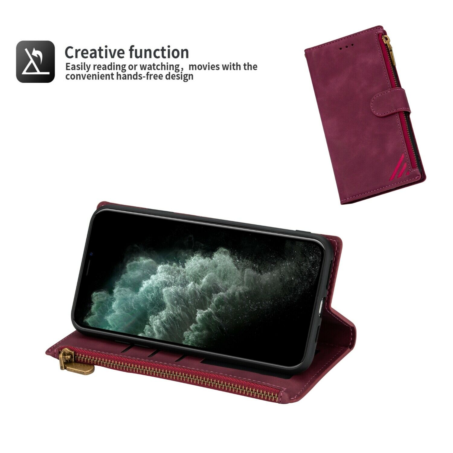 Funda Magnetic Shockproof Protective Card Holder For iPhone - carolay.co