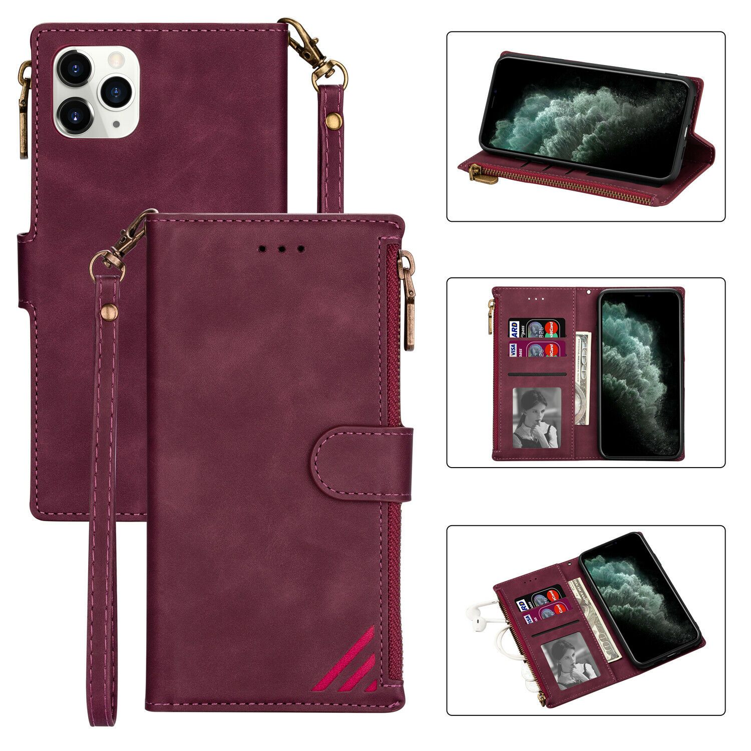 Funda Magnetic Shockproof Protective Card Holder For iPhone - carolay.co