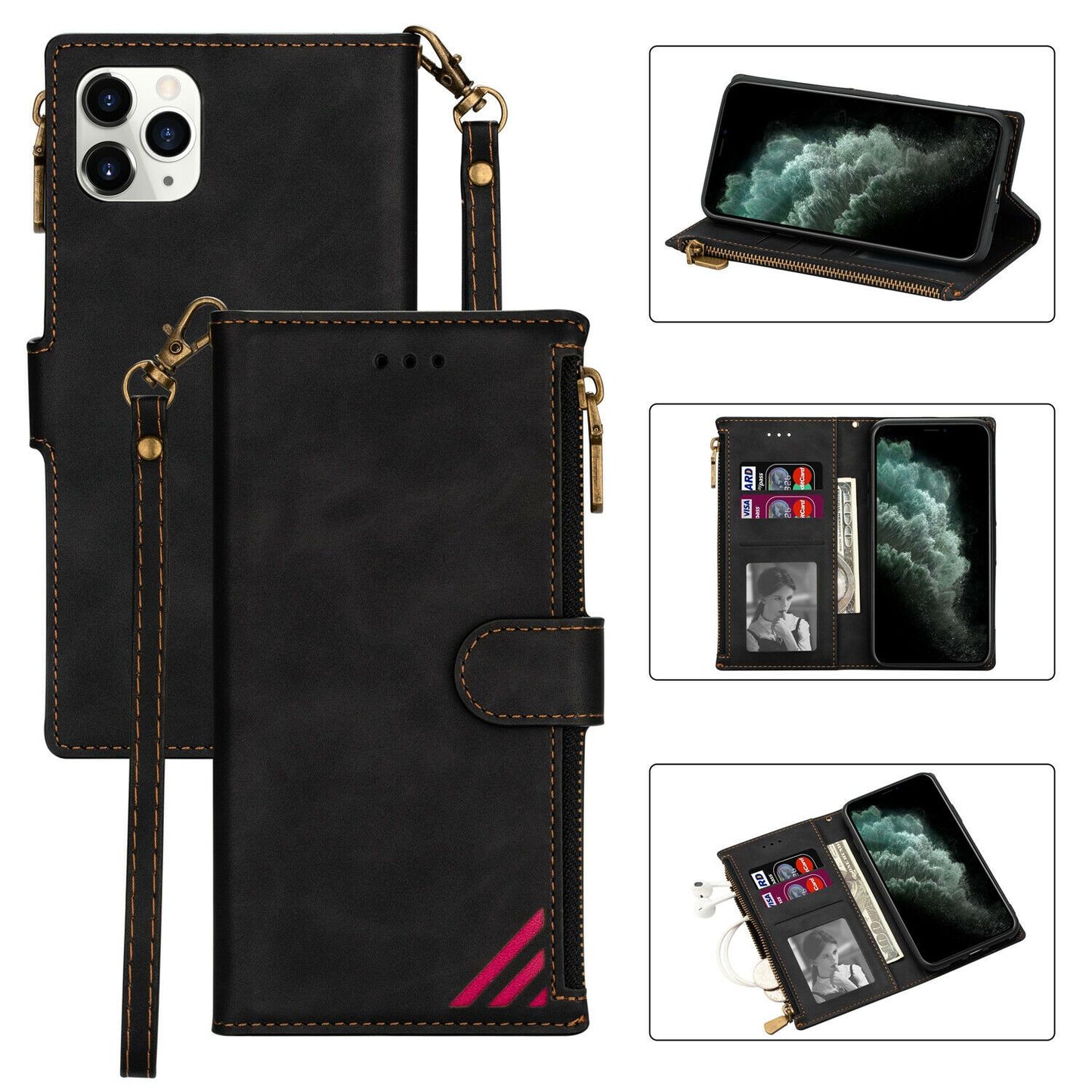 Funda Magnetic Shockproof Protective Card Holder For iPhone - carolay.co