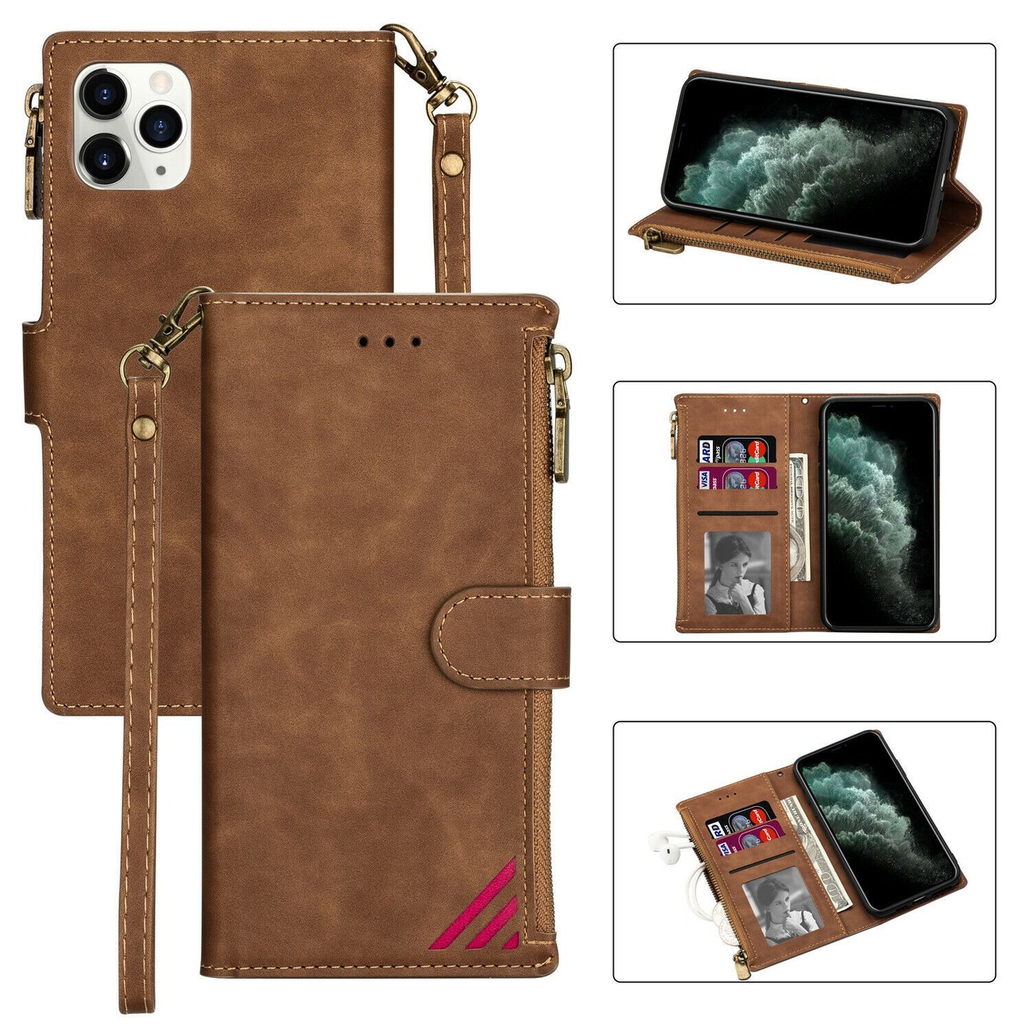 Funda Magnetic Shockproof Protective Card Holder For iPhone - carolay.co