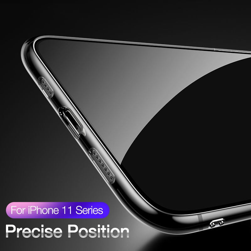 Gradient Transparent Case Anti Scratch Tempered Glass Cover for iPhone - carolay.co
