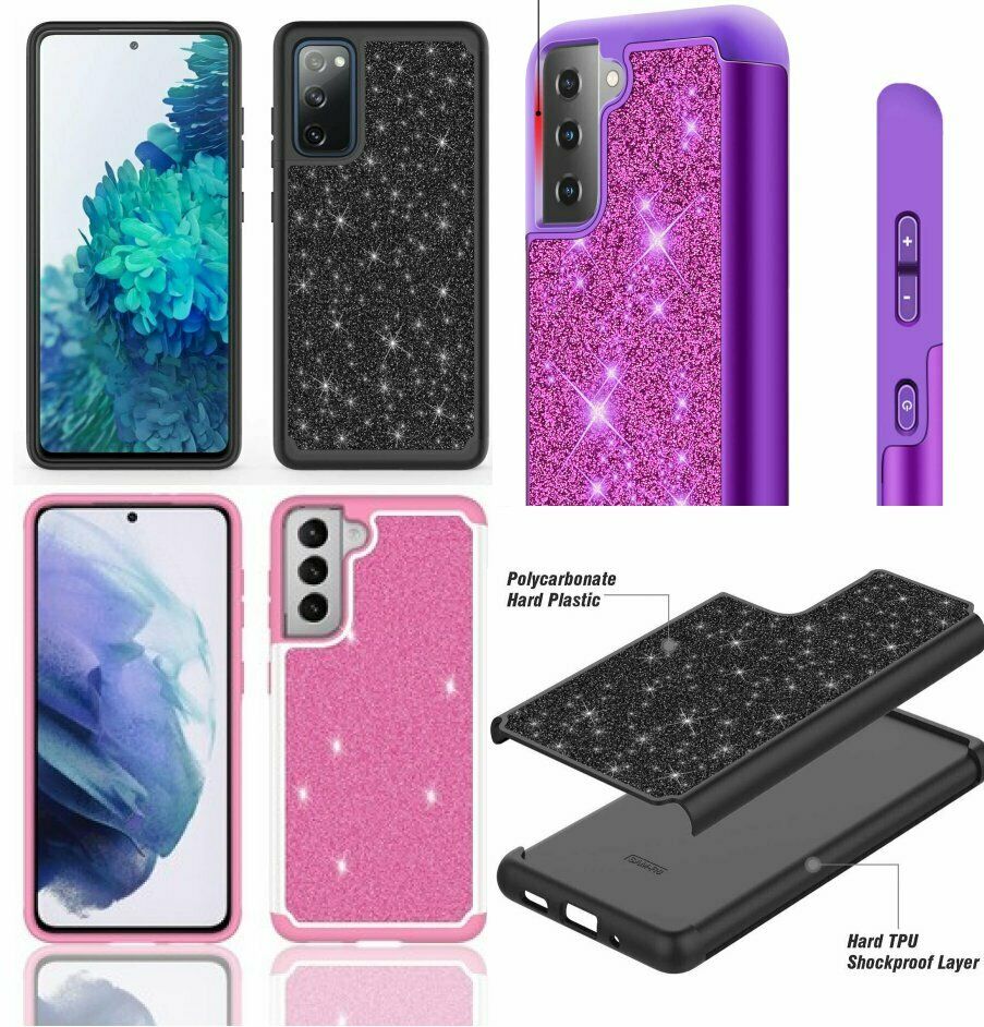Hard Shiny Glitter Bling Case for Samsung S215G S21 Ultra - carolay.co