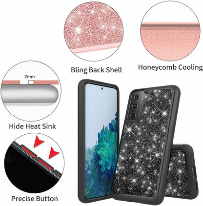 Hard Shiny Glitter Bling Case for Samsung S215G S21 Ultra - carolay.co