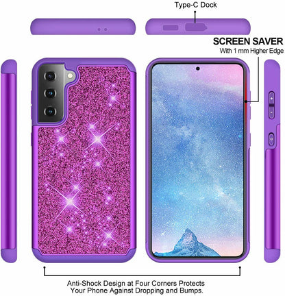 Hard Shiny Glitter Bling Case for Samsung S215G S21 Ultra - carolay.co