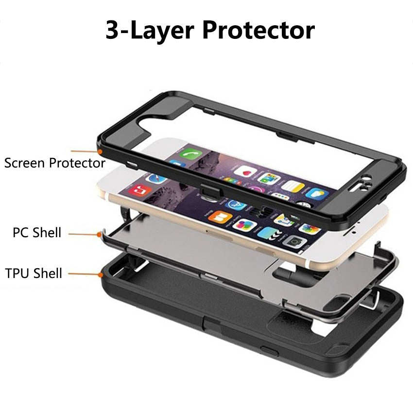 Heavy Duty Armor Shockproof Protective Case Rotary Belt Clip Case - carolay.co