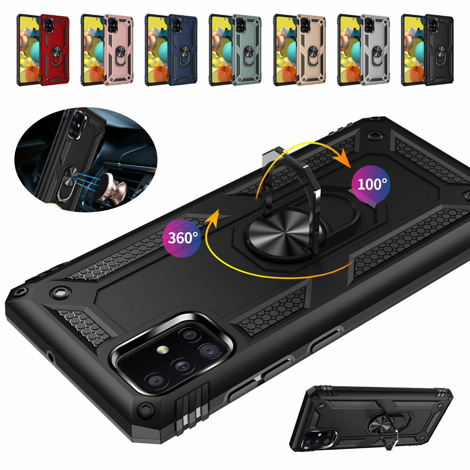 Hybrid Armor Kickstand Case For Samsung Galaxy - carolay.co