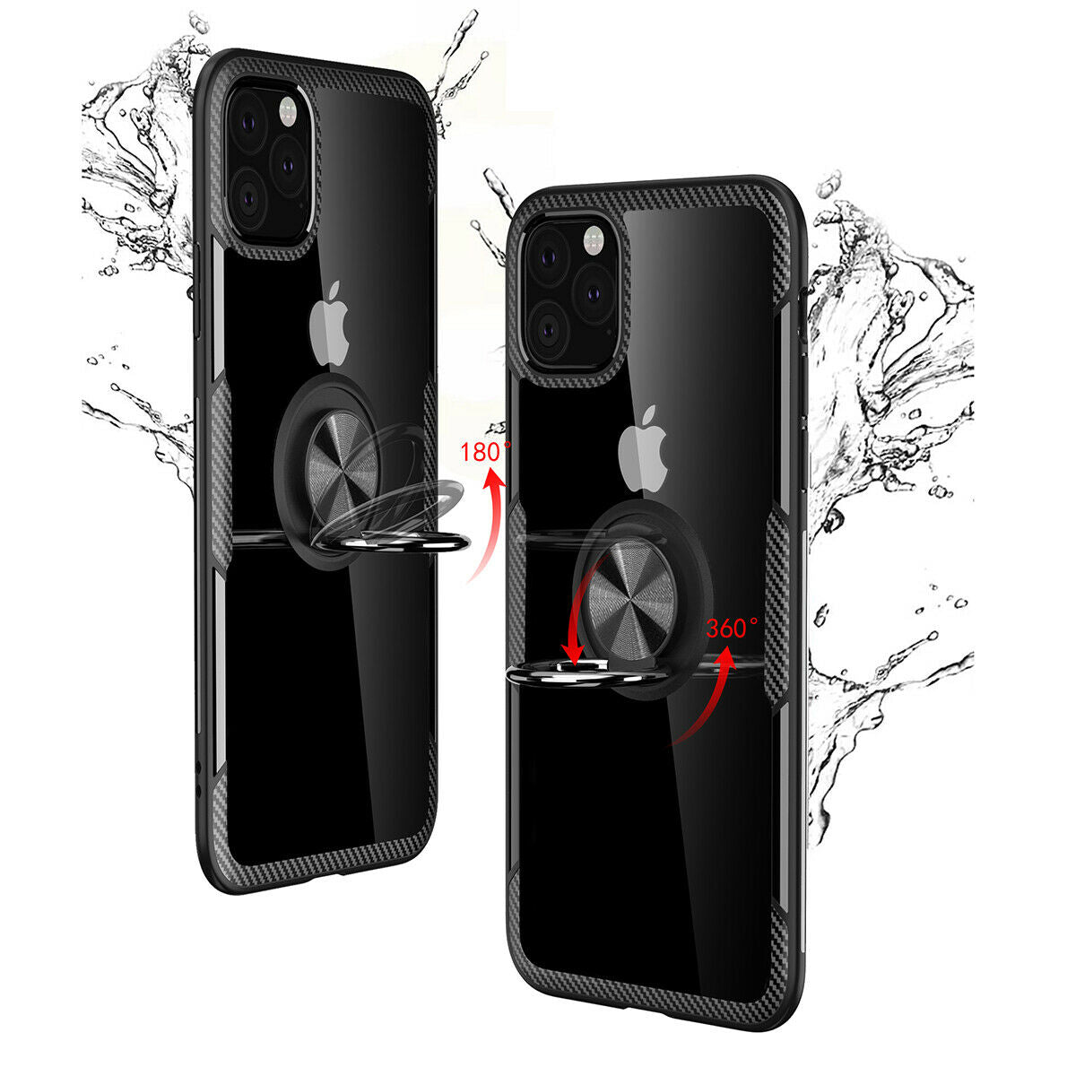 Hybrid Case Magnetic Stand Ring Holder Armor Rubber For iPhone - carolay.co