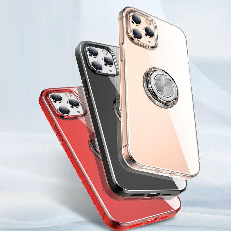 Hybrid Clear Back Ring Stand Shockproof Slim Case For iPhone - carolay.co