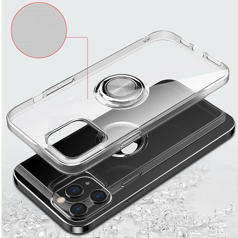 Hybrid Clear Back Ring Stand Shockproof Slim Case For iPhone - carolay.co