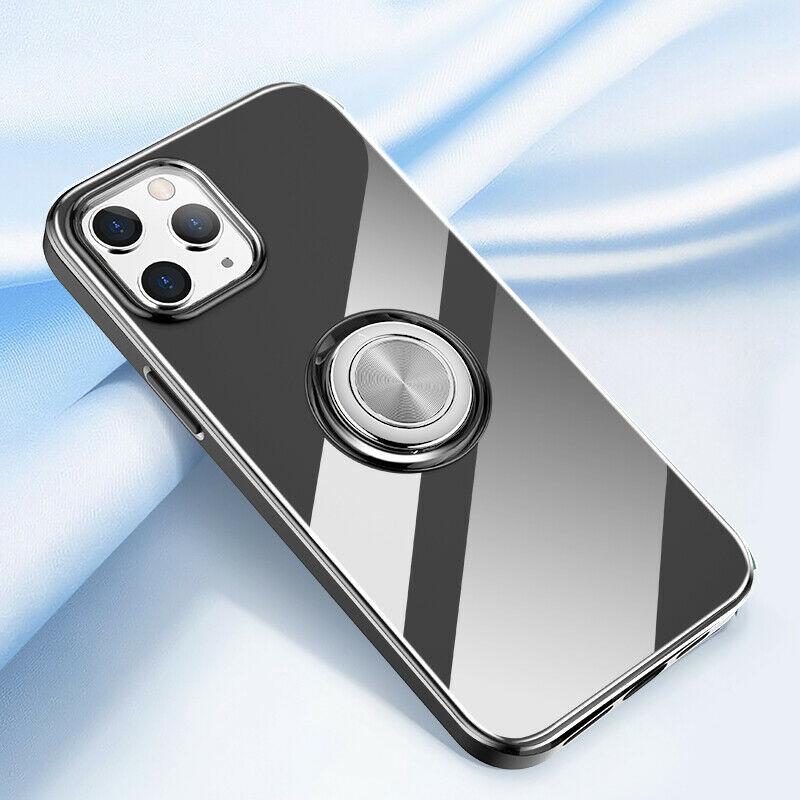 Hybrid Clear Back Ring Stand Shockproof Slim Case For iPhone - carolay.co