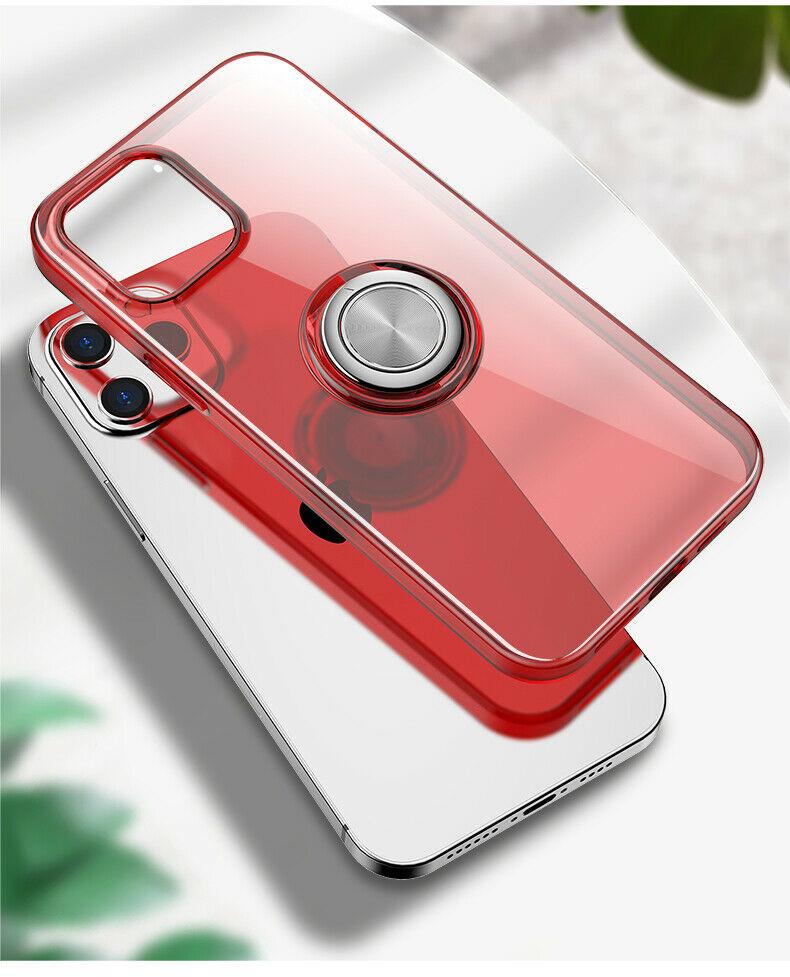 Hybrid Clear Back Ring Stand Shockproof Slim Case For iPhone - carolay.co
