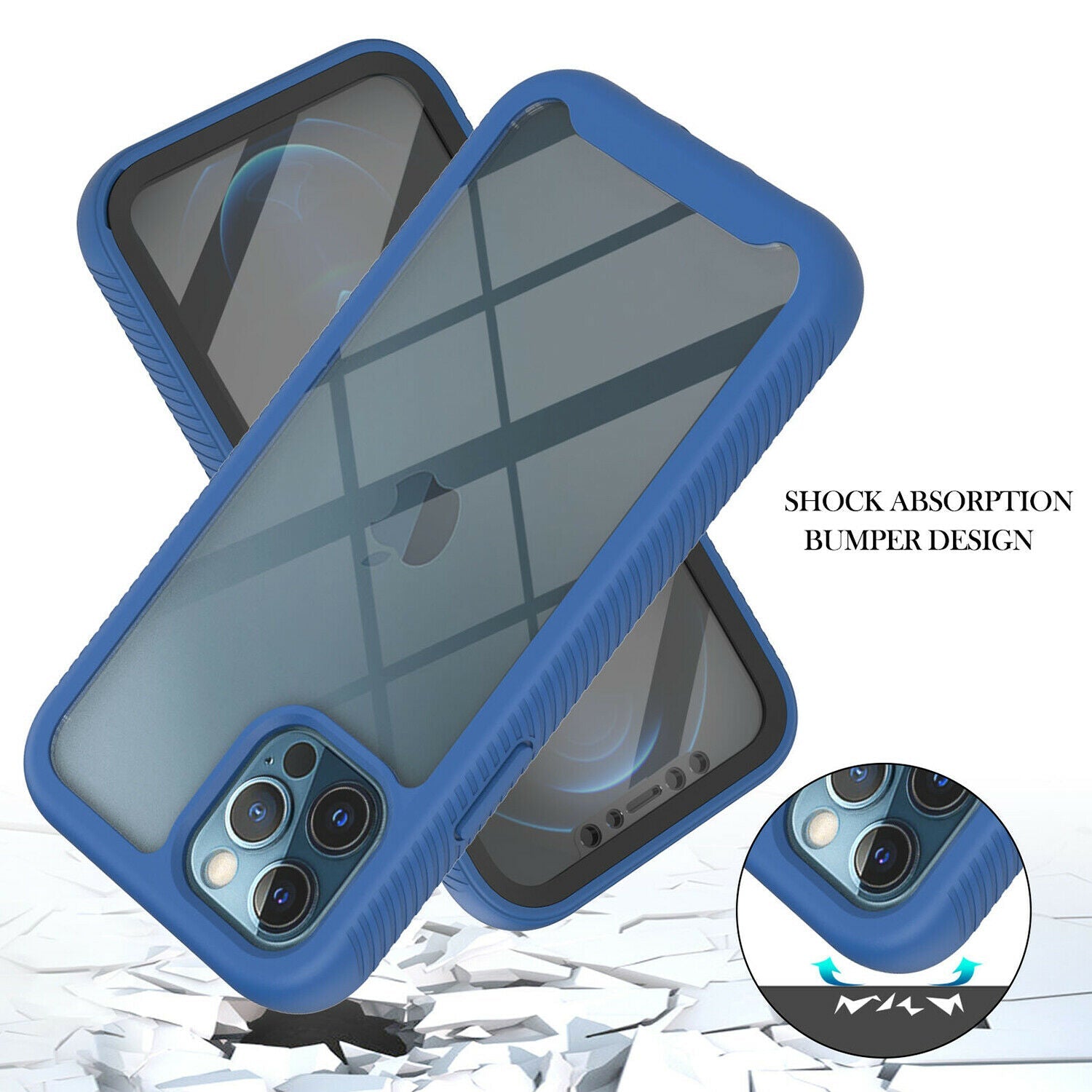 Hybrid Clear Cover + Screen Protector iPhone 13 - carolay.co