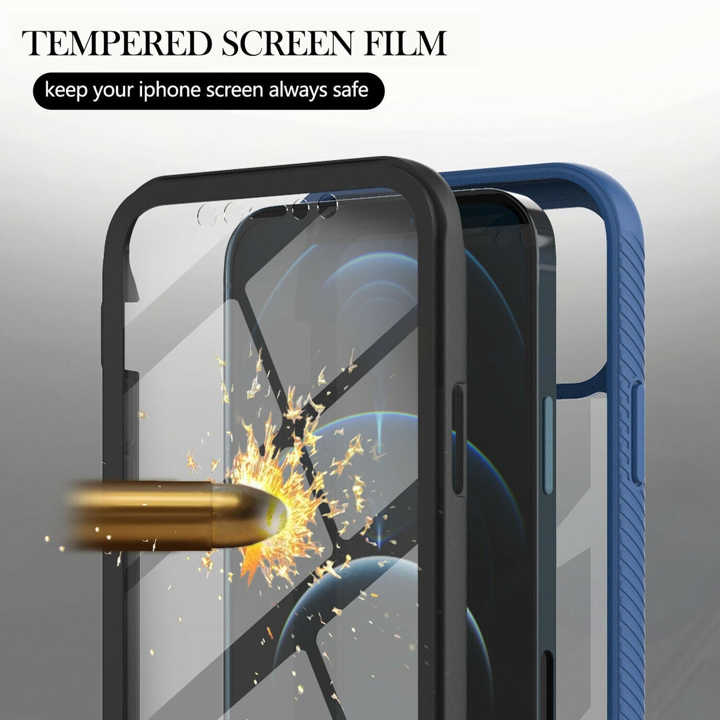Hybrid Clear Cover + Screen Protector iPhone 13 - carolay.co
