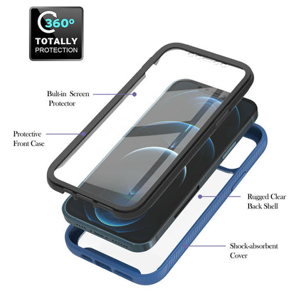 Hybrid Clear Cover + Screen Protector iPhone 13 - carolay.co