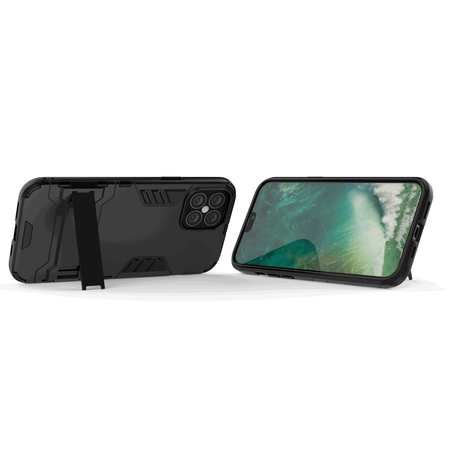 Hybrid Shockproof Armor Kickstand Case For iPhone - carolay.co