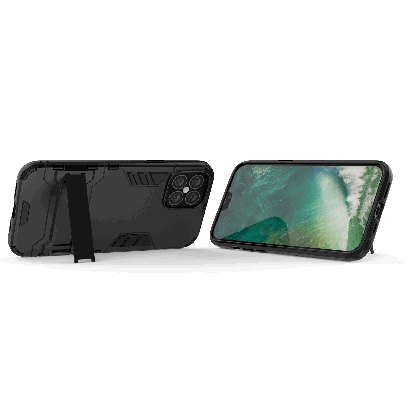 Hybrid Shockproof Armor Kickstand Case For iPhone - carolay.co