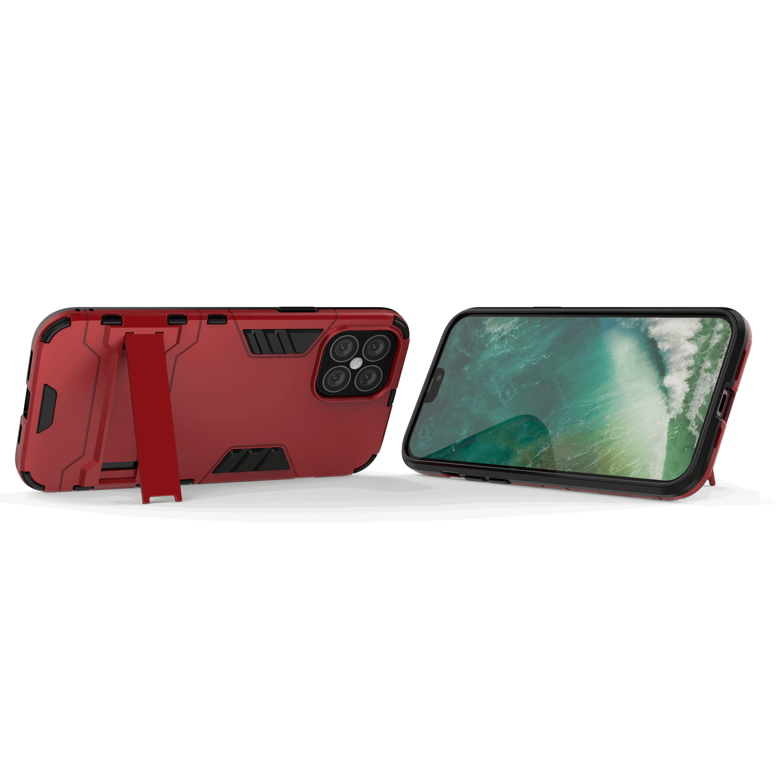 Hybrid Shockproof Armor Kickstand Case For iPhone - carolay.co