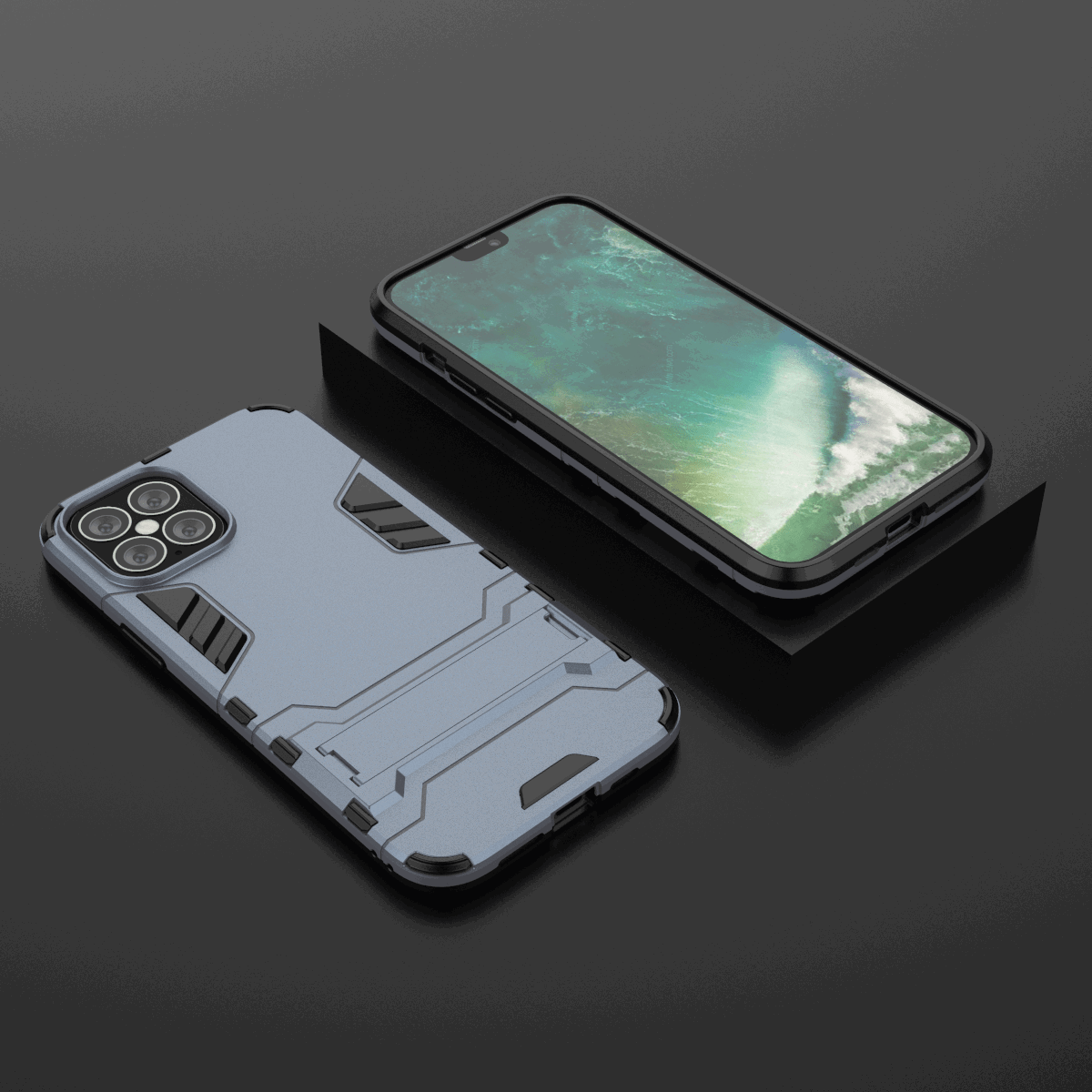 Hybrid Shockproof Armor Kickstand Case For iPhone - carolay.co