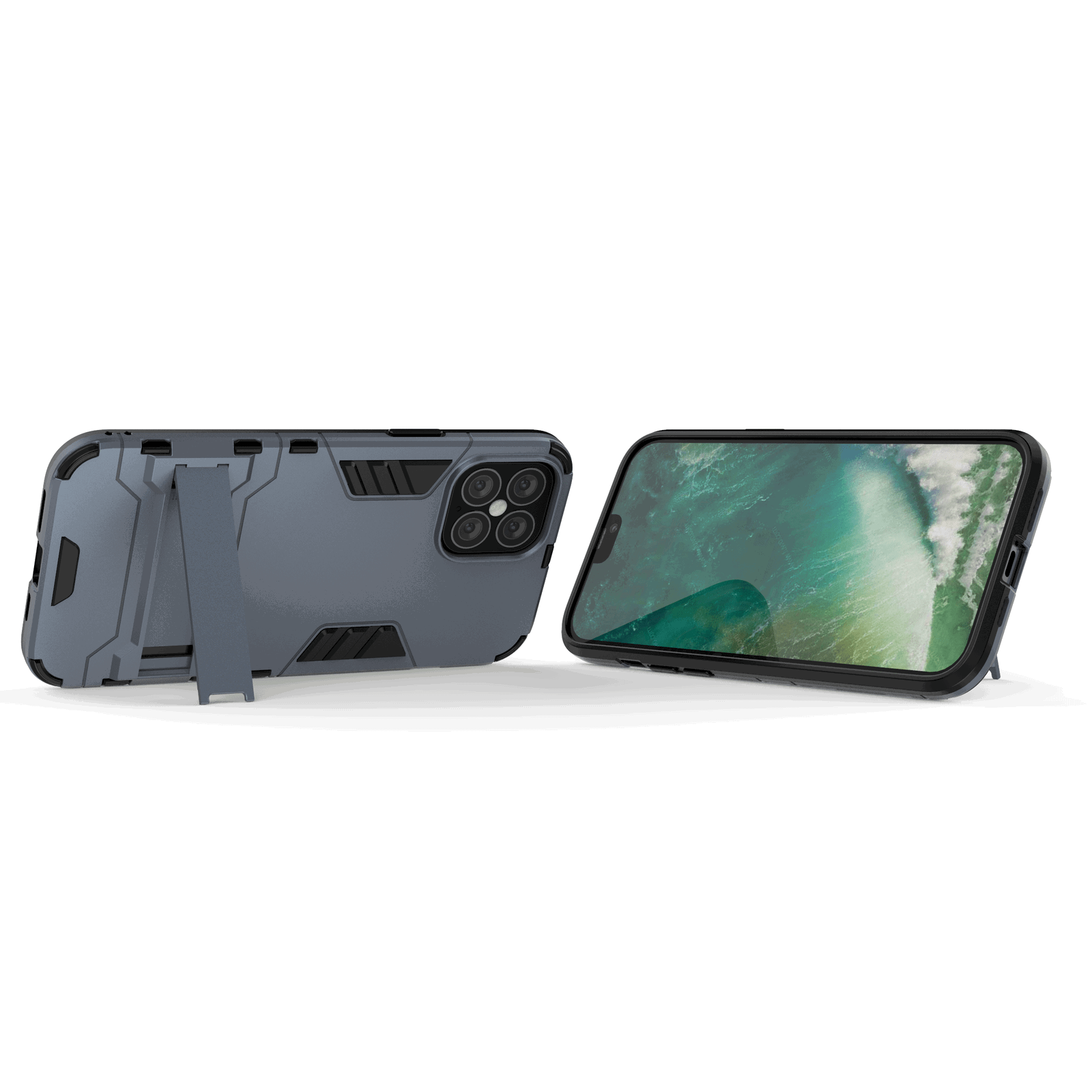 Hybrid Shockproof Armor Kickstand Case For iPhone - carolay.co