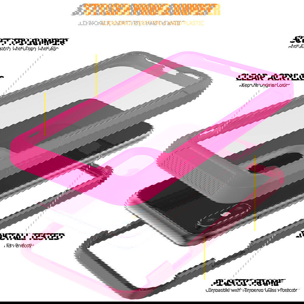Hybrid Silicone Clear Ultra Slim Back Case For iPhone - carolay.co