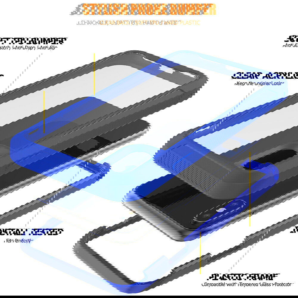 Hybrid Silicone Clear Ultra Slim Back Case For iPhone - carolay.co