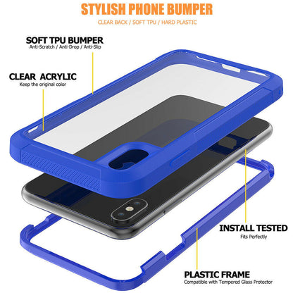 Hybrid Silicone Clear Ultra Slim Back Case For iPhone - carolay.co